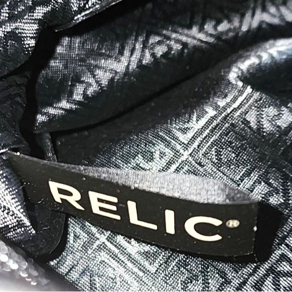 Relic by Fossil Multicolored Geometric Print Shoulder Crossbody Bag 14"X9"X4" - Picture 11 of 12